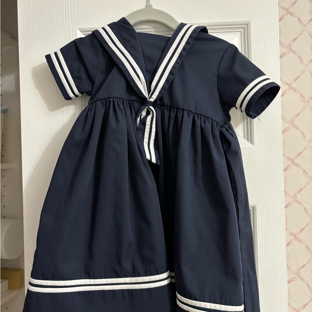 Navy Blue Feltman bros Sailor Dress for Kids